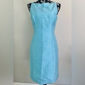 Vintage Ann Taylor sleeveless light blue dress